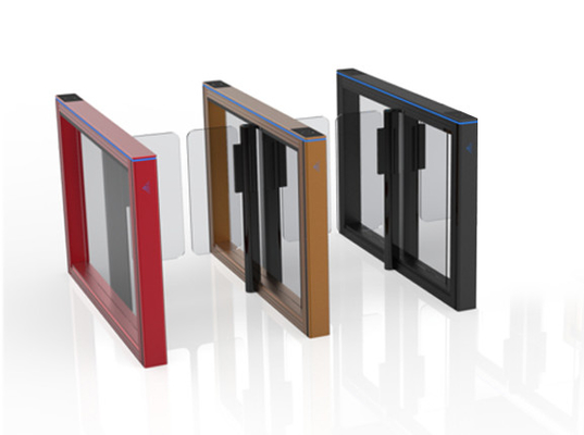 comprare Porta di velocità in lega di alluminio Colori di giradischi Porta di barriera pedonale personalizzata per edifici per uffici online manufacture