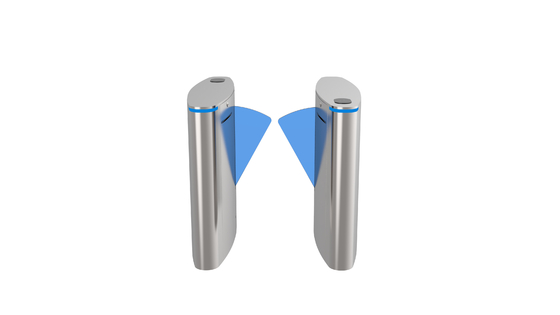 Controllo di accesso spazzolato Flap Barrier Gate con 2.0mm Top Cover 0.8mm SUS304 Cabinet