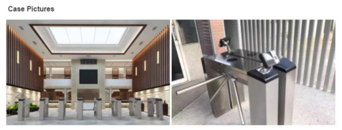 Portone del cancello girevole del treppiede di riconoscimento di RFID, SUS del portone 304 della barriera del treppiede 100-240V, portone della barriera per l'edificio per uffici 3