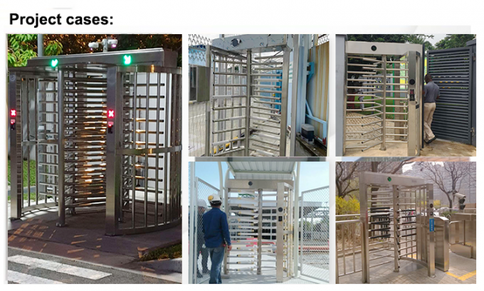 Vicolo doppio che gira i sistemi di sicurezza completi del controllo di accesso del cancello girevole di altezza con la funzione di RFID 3