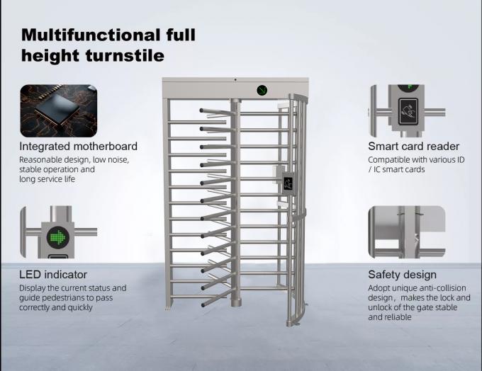 Resistenza semiautomatica di temperatura elevata del portone del cancello girevole del controllo di accesso 1