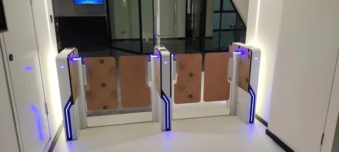 Cancello girevole ultra esile compatto del portone di velocità del controllo di accesso del portone RFID del cancello girevole dell'oscillazione della parte alta 5