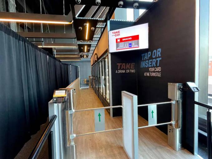 Meccanismo Swing Gate con codice RFID/QR per il controllo della sicurezza dei supermercati e delle palestre 1