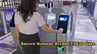 Nuovo prodotto T3630 Controllo accessi pedonali per biglietti RFID a scorrimento della metropolitana