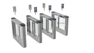 View A306C Nine Control Modes Mechanical Swing Gate Turnstile For Government Building Demo